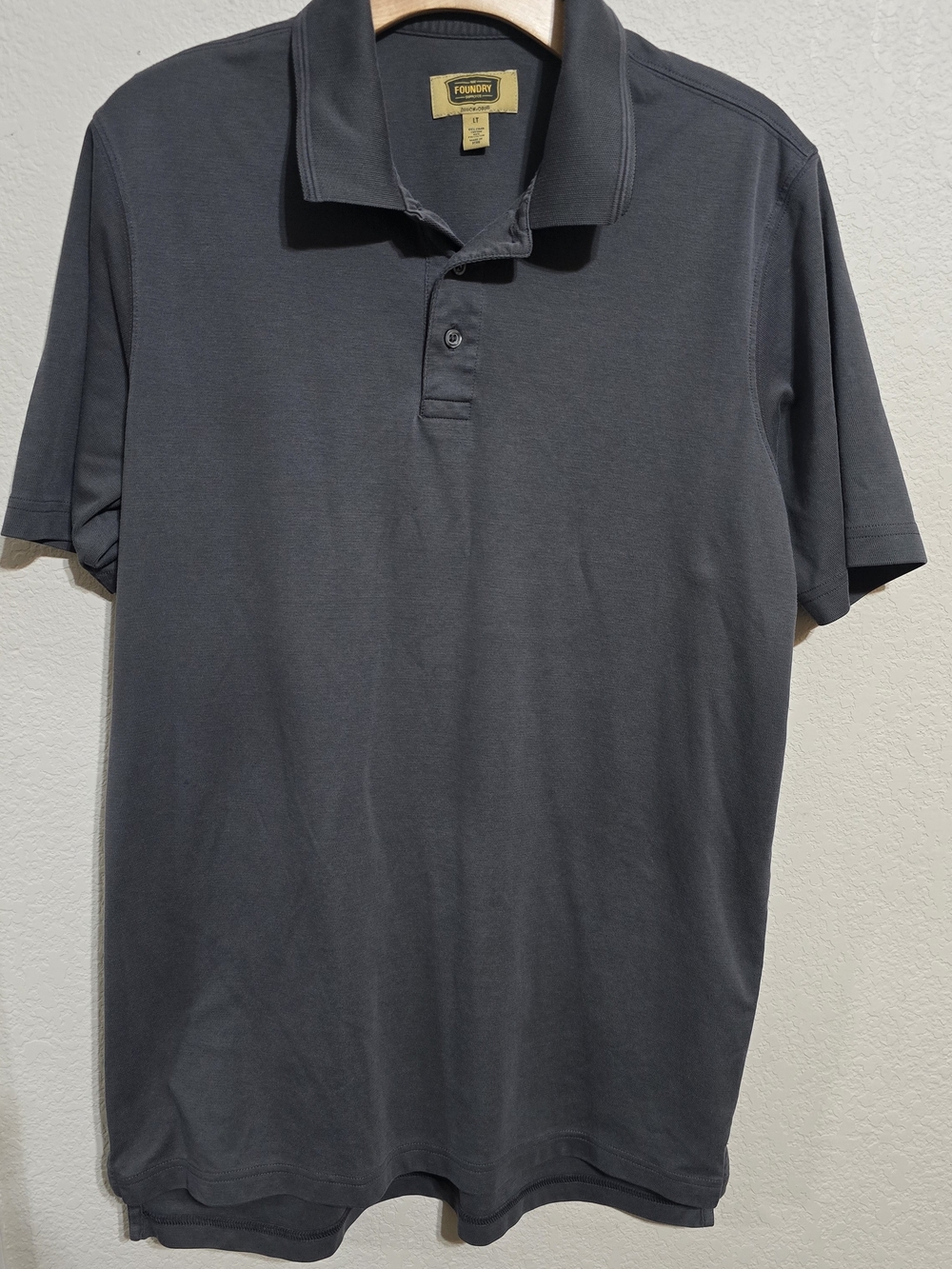 The Foundry Supply Co. Men's Dark Charcoal Polo